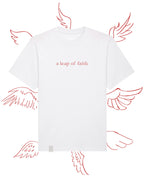 'A LEAP OF FAITH' HEAVYWEIGHT TEE IN WHITE