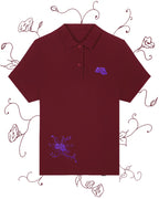 'EVERLASTING SPRING' POLO SHIRT IN BURGUNDY RED