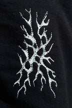 Gyomei stars hoodie anime streetwear by STXRS closeup embroidery