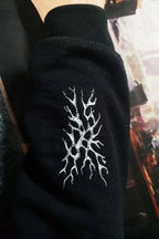 Gyomei stars hoodie anime streetwear by STXRS sleeve closeup