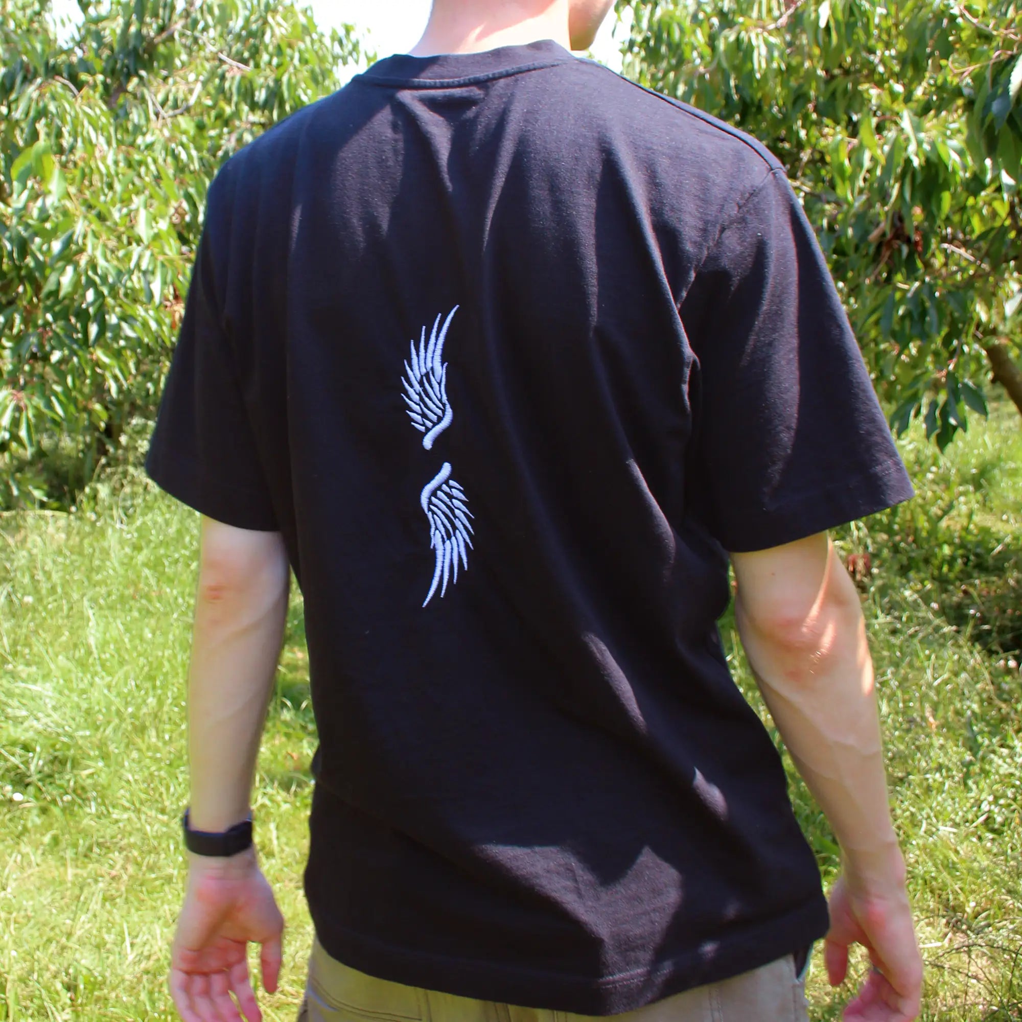 'A LEAP OF FAITH' HEAVYWEIGHT TEE IN BLACK