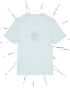 'STARRY COMPASS' TEE IN ICE BLUE