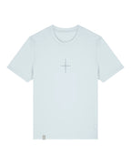 'STARRY COMPASS' TEE IN ICE BLUE