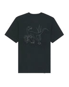 'VELOCIRAPTOR' HEAVYWEIGHT TEE IN BLACK
