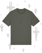 'VICTORIAN DAGGER' TEE IN KHAKI